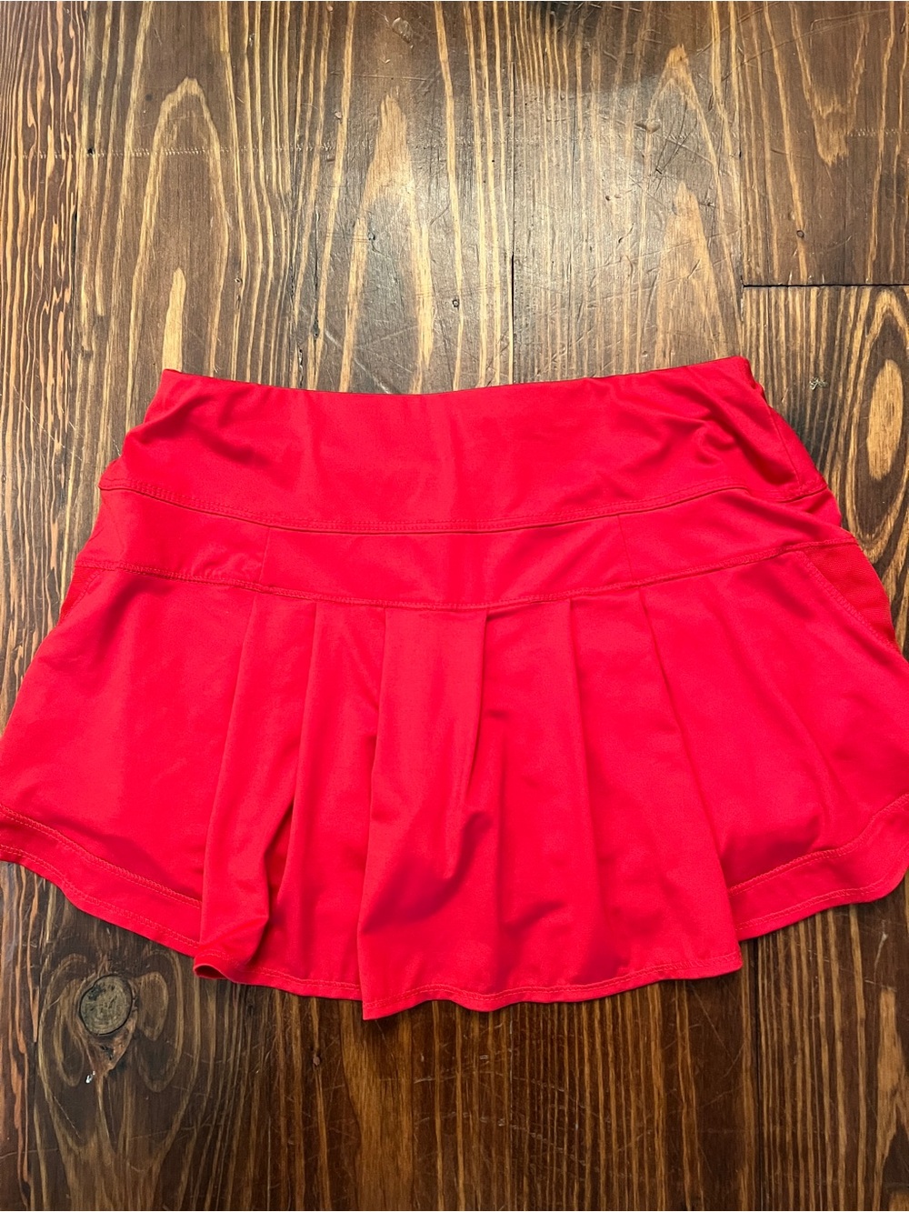 LUCKY IN LOVE Women`s Pulse Wave Tennis Skirt Pickleball Red - Picture 5 of 6